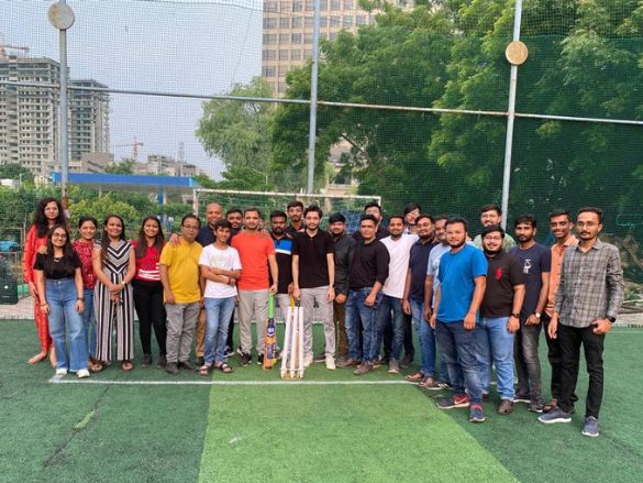 turf cricket with convergesol team